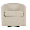 CAVINAS Upholstered Swivel Chair,Soft Corduroy Compact Accent Chair with U-Shaped Backrest,Lounge Chair for Living Room,Bedroom,Small Spaces - 2 of 4