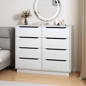 KTMBDW 8/9 Drawer Dresser for Bedroom, Modern Chest of Drawers, Wood Storage Dresser with Deep Drawers for Living Room, Hallway and Entryway - 1 of 4