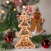 Northlight 6.25" Frosted Gingerbread Christmas Tree Figurine - 2 of 4