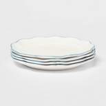 9" 4pk Melamine Salad Plates White - Threshold™ designed with Studio McGee