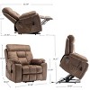 NicBex Power Lift Chair with Recliner Chair for Elderly Massage Chair with Heating Living Room Chairs Comfy Chair for Bedroom - 3 of 4