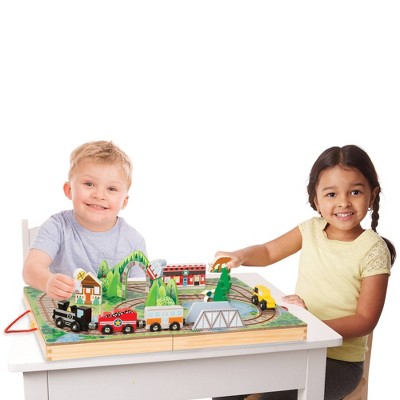 Melissa & Doug Take-Along Railroad 17pc