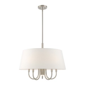 Livex Lighting Belclaire 5 - Light Chandelier in  Brushed Nickel - 1 of 4