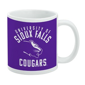 University of Sioux Falls Cougars Logo Ceramic Coffee Mug Novelty Gift Mugs for Coffee Tea and Hot Drinks 11oz White - 1 of 4