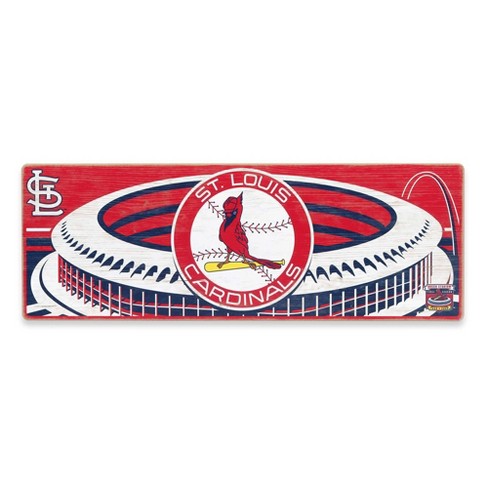 Mlb St. Louis Cardinals Baseball Logo Glass Framed Panel : Target