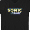 Sonic Prime Logo Crew Neck Short Sleeve Boy's Black T-shirt - 2 of 3