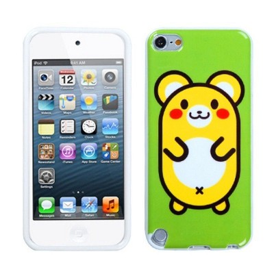 MYBAT For Apple iPod Touch 5th Gen/6th Gen Green Yellow Cute Hamster TPU Case