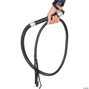 Leg Avenue Rhinestone Whip- Black/Gray - 1 of 1