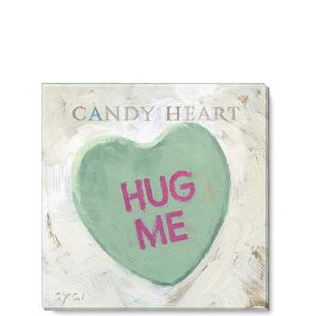 Sullivans Darren Gygi Green Candy Heart Canvas, Museum Quality Giclee Print, Gallery Wrapped, Handcrafted in USA