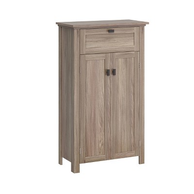 Hayward Two-Door Bathroom Storage Floor Cabinet Light Woodgrain - RiverRidge Home