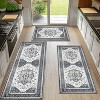 DOMETOUR Kitchen Rugs 3 Piece,Washable Non Slip Runner Rug,Farmhouse Hallway Doormat for Home Decor - 3 of 4