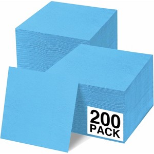 SparkSettings Beverage Napkins, 5” x 5” 2 Ply Paper Napkins, Pack of 200 - 1 of 4