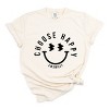 Simply Sage Market S.W.Smiley Choose Happy Lighting Eyes Garment Dyed Tee - S - Ivory - 2 of 4