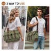 Unique Bargains Vintage Canvas Multiple Pockets Crossbody Bag Fits 13 Inch Laptops - 2 of 4