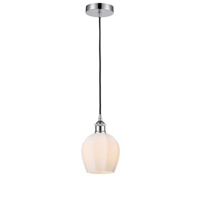 Norfolk - 1 Light Cord Hung Mini Pendant In Industrial Style-9.63 Inches Tall and 5.75 Inches Wide