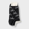 Women's Bows & Polka Dots 3pk Low Cut Socks - A New Day™ Black/Ivory/Red 4-10 - 2 of 3