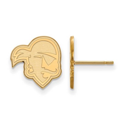 Black Bow Jewelry 14k Yellow Gold Seton Hall Pirates NCAA Post Earrings