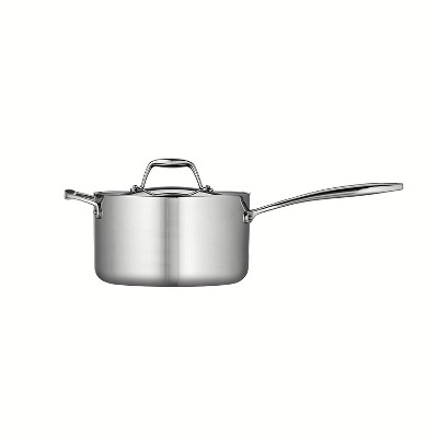 Tramontina Gourmet Tri-Ply Clad 2qt Sauce Pan with Lid Silver
