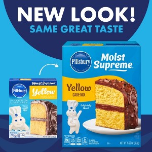 Pillsbury Moist Supreme Yellow Cake Mix, 15.25 oz Box, Pack of 4 - 1 of 2