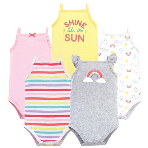 Hudson Baby Infant Girl Cotton Sleeveless Bodysuits, Girl Ice Cream Truck,  9-12 Months : Target