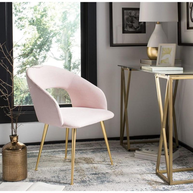 Lorina Arm Chair - Light Pink - Safavieh., 2 of 9