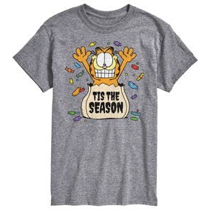 Men's - Garfield - Halloween Tis The Season Short Sleeve Graphic T-Shirt - 1 of 4