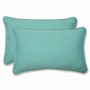 2pk Radiance Pool Rectangular Throw Pillows Blue - Pillow Perfect - 1 of 4