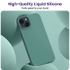 BONGEEK Designed for iPhone 13 Case, Silicone Shockproof Slim Thin Phone Case for iPhone 13 6.1 inch Midnight Green - 4 of 4