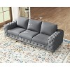 AMERLIFE 92-inch 3-Seater Sofa with Thick Armrests, Button Tufted - 2 of 4