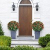 23.6" Artificial Flower Ball Tree with Ground Spike, Fake Topiary Trees for Home Decor Garden Patio and Indoor,2 Pack - 2 of 4