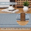 Washable Indoor Area Rug, Ultra Thin Non Slip Stain Resistant Floor Mat, Low Pile Soft Carpet for Living Room Dining Room Bedroom - 3 of 4