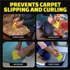 Alien Tape Pre Cut Carpet Grips Double Sided Multipurpose Reusable Adhesive Mounting Pads for Rugs and Floors – 12 Pieces - 4 of 4