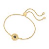 Ross-Simons 0.15 ct. t.w. Black Diamond Sunflower Bolo Bracelet in 18kt Gold Over Sterling Size - 3 of 4