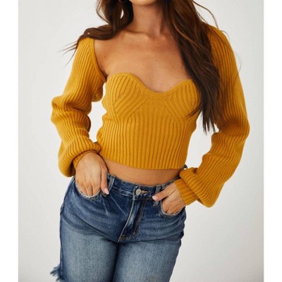 Women's TUBE TOP + BOLERO SWEATER SET - Blue Blush