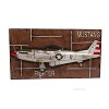 Old Modern Handicrafts 1943 Mustang P-51 3D Metal Wall Art Frame Handmade Iron Aircraft Decor 43.5 Inch - 3 of 4