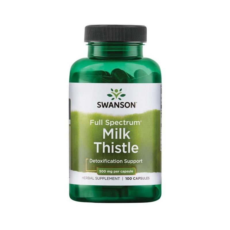 Swanson Herbal Supplements Milk Thistle 500 mg Capsule 100ct, 1 of 7