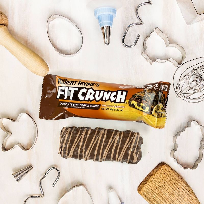 FITCRUNCH Chocolate Chip Cookie Dough Baked Snack Bar, 6 of 7