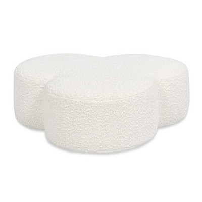 Jennifer Taylor Home Clover 26.5" Floor Cushion Footrest Ottoman