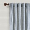 Lush Decor Farmhouse Vintage Stripe Yarn Dyed Cotton Back Tab & Rod Pocket Window Curtain Panel Set - 4 of 4