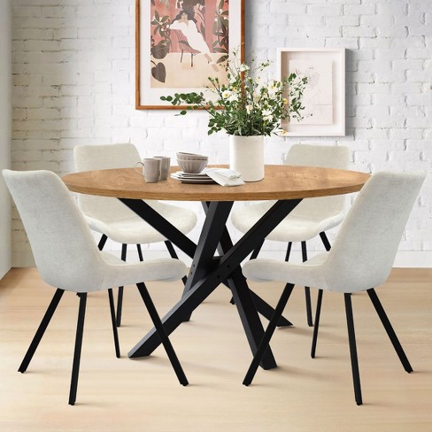 120cm round dining cheap table with 4 chairs