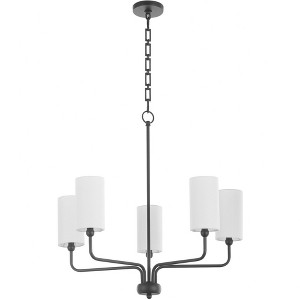Quorum Lighting Charlotte 5 - Light Chandelier in  Matte Black - 1 of 1