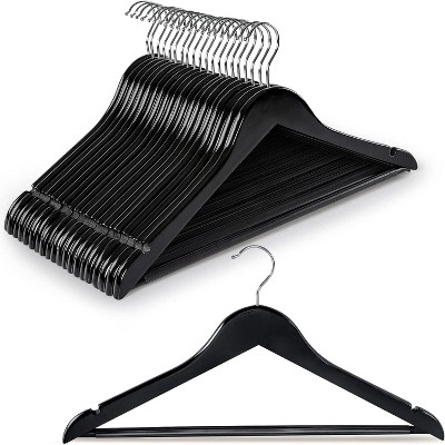 Paaaawaters Wooden Hangers 30 Pack, Natural Wood Clothes Hangers, Durable Coat Hanger with 360-Degree Rotatable Hook