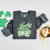 Simply Sage Market Women's Graphic Sweatshirt Lucky Babe Dice - 3 of 3