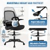 BestMassage Drafting Chair Tall Office Chair with Breathable Mesh Back and Lumbar Support, Black - 4 of 4