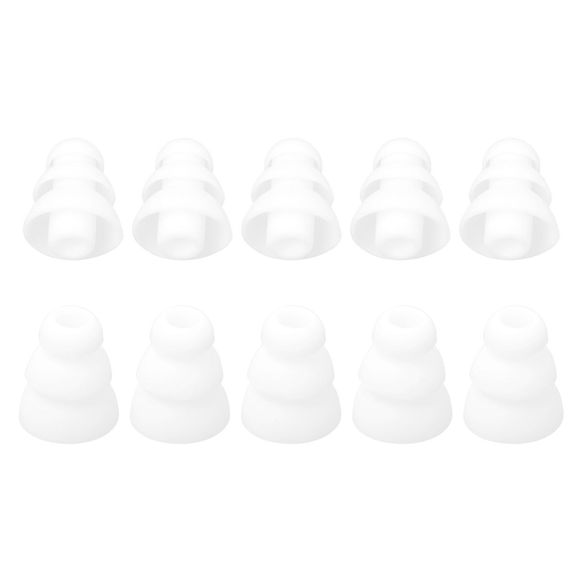 Unique Bargains Soft Silicone Noise Cancelling Durable Ear Cushion White 10 Pcs