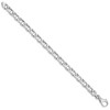 Black Bow Jewelry 14K Yellow or White Gold, 7.5mm Fancy Figure-8 Chain Bracelet, 8 Inch - 2 of 3