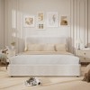 Modern Upholstered Bed Frame with Headboard, Storage Drawers, Platform Bed Frame, Beige Soft Bed Frame, Wooden Slats Support, No Box Spring Needed - 2 of 4