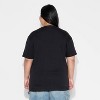 Women's Scream Bubble Boyfriend Short Sleeve Graphic T-Shirt - Black - 3 of 3