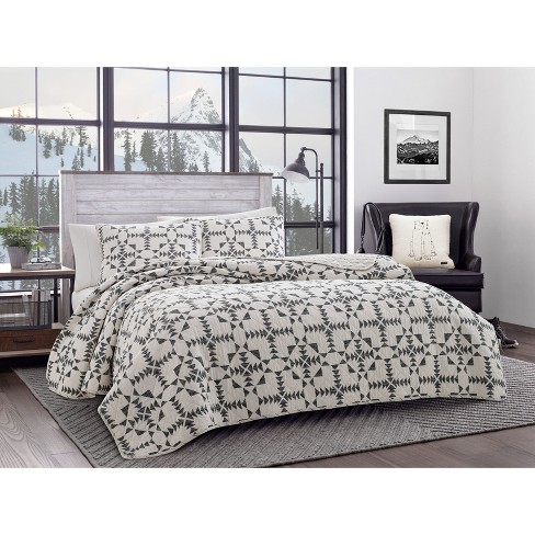 Eddie Bauer Arrowhead Quilt Set Charcoal Target