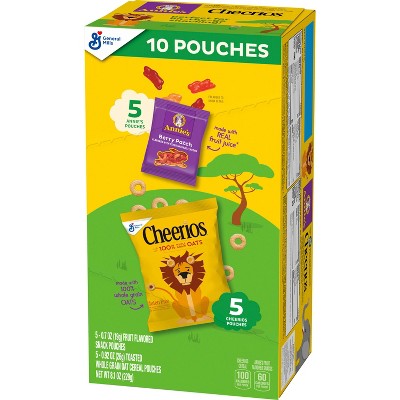 Cheerios Annies Fruit Snacks Breakfast Cereal Pouches - 10ct